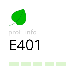 E401 – Sodium alginate Additive E401