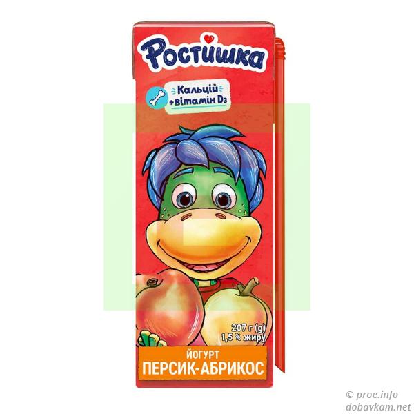 Йогурт «Ростишка» персик-абрикос