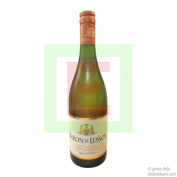 Вино «Baron de Lusson» біле напівсолодке