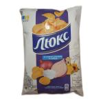 Чіпси «Люкс» зі смаком сметани та цибулі